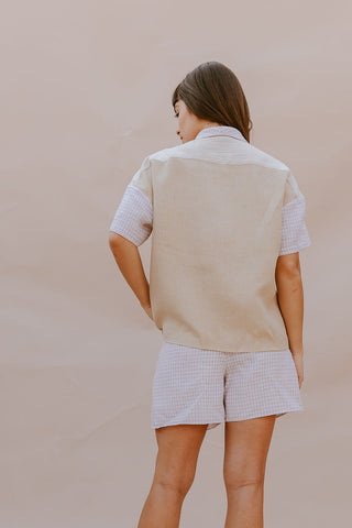 BLUSA FINA ROSA POJAGI